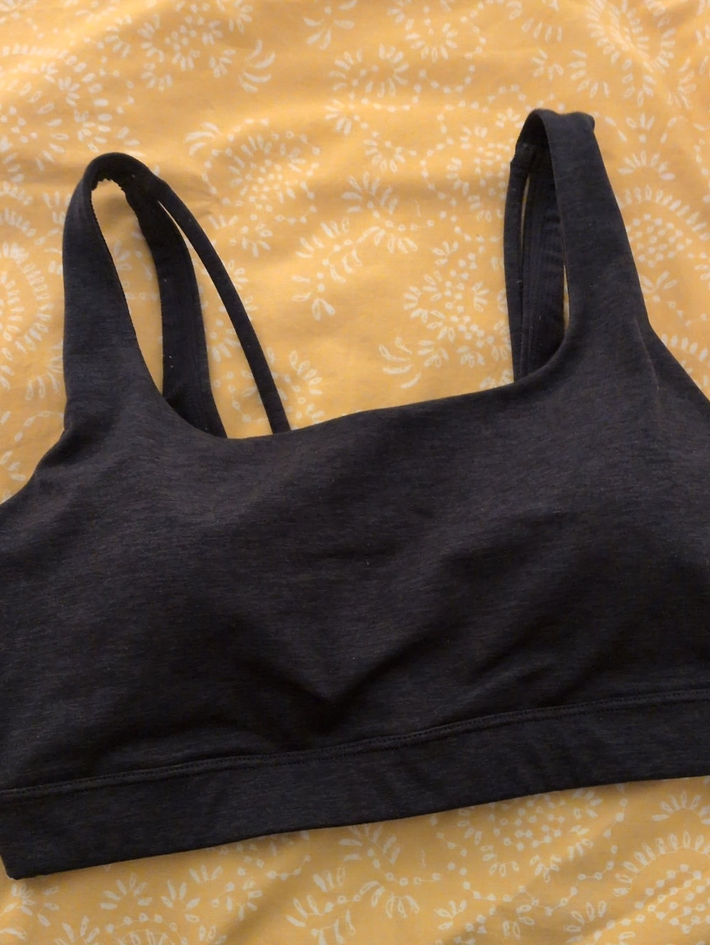 Athleta Exhale Women's Navy Blue Sports Bra - (Size M) Comfort Support